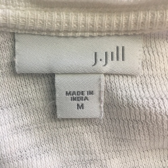 J Jill Thermal long sleeve snap sides shirt size M - Picture 5 of 6